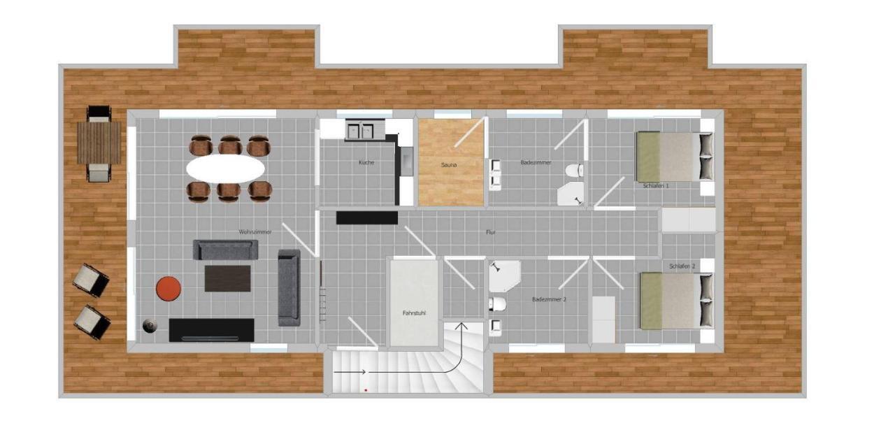 Villa Lindholm Wohnung 5 Penthouse Binz Dış mekan fotoğraf